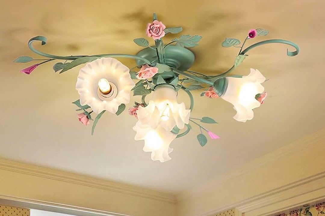 French Pastoral Rose Corridor Lamps: A Charming Addition