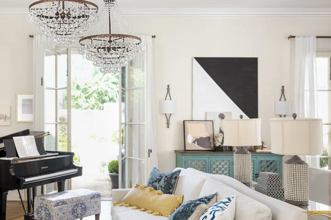 Enhance Your Bedroom with a Geometric Crystal Chandelier