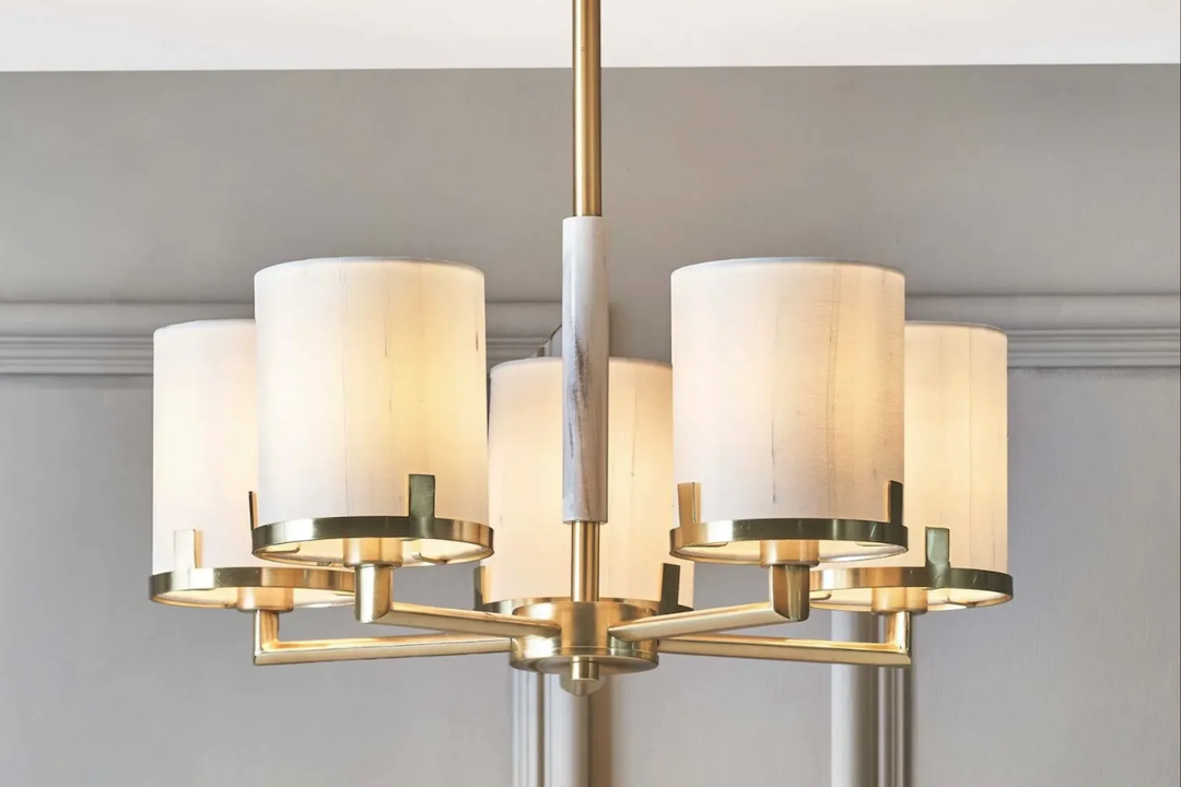 Elegant Ivory Champagne Gold Chandelier: A Timeless Statement Piece