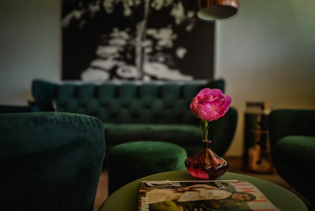 Photo flower table lamp