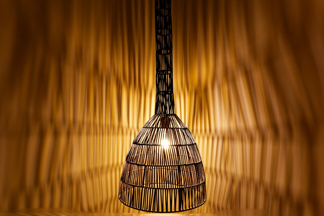 Bamboo Texture Table Lamp: Natural Elegance for Your Home