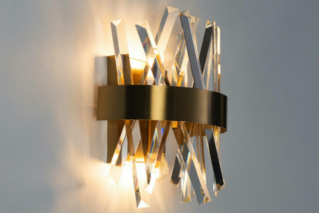 Enhance Your Space with a Crystal Cut Wall Lamp