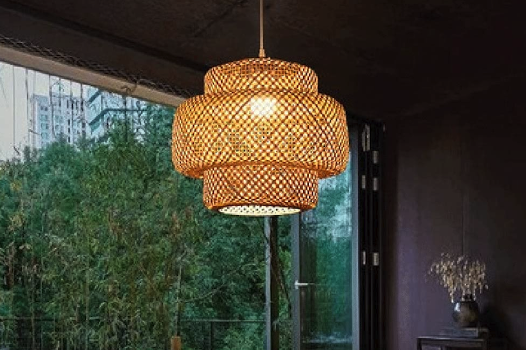 Sustainable Style: Bamboo Weave Hanging Lantern